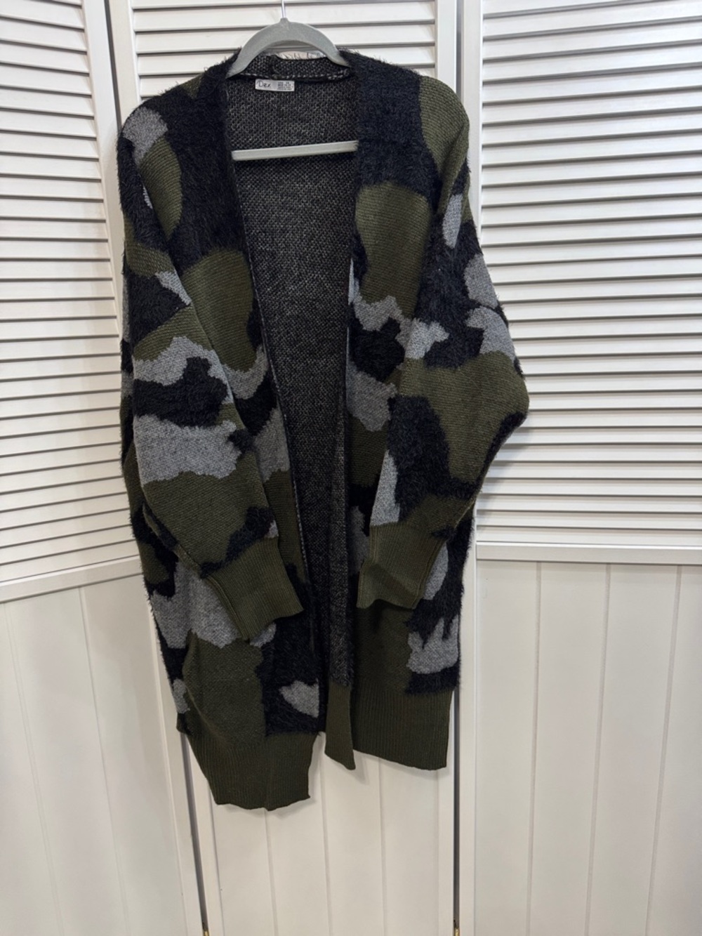 Dex Heathered Olive & Black Knit Cardigan
